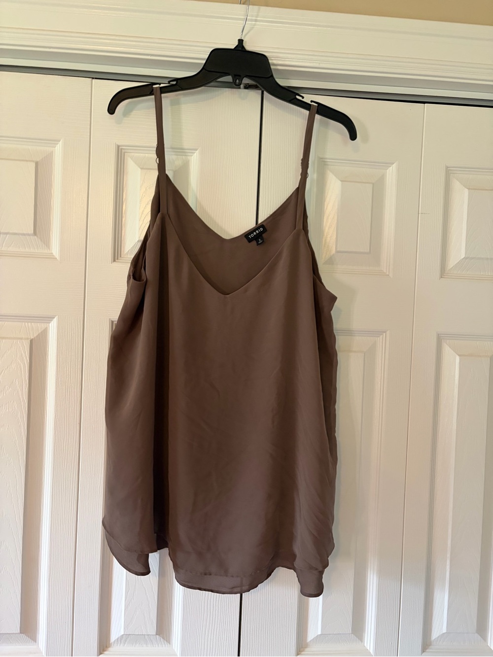 torrid Brown V-Neck Satin Cami
